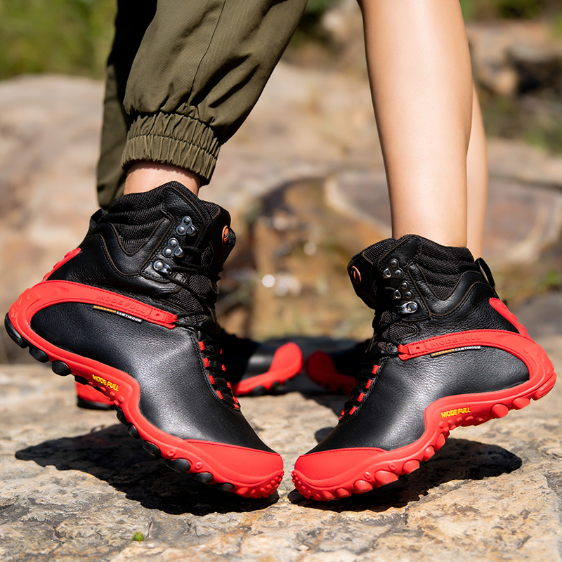 Cow Leather Men Winter Hiking  - Outdoor Hunting Boots For Men ulasan dan harga