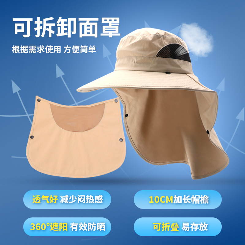 Hats UV Protection Outdoor Hun - Hunting Outdoor Boys ulasan dan harga