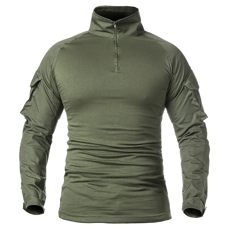 Men Cotton Quarter Zip Camoufl - Hunting Outdoor Apparel ulasan dan harga